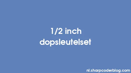 1/2 inch dopsleutelset - Thumbnail