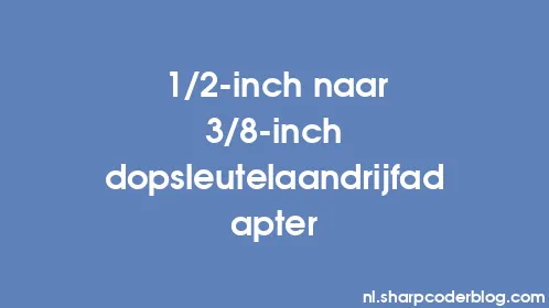 1/2-inch naar 3/8-inch dopsleutelaandrijfadapter - Thumbnail