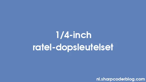 1/4-inch ratel-dopsleutelset - Thumbnail