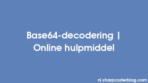 Base64-decodering | Online hulpmiddel - Thumbnail