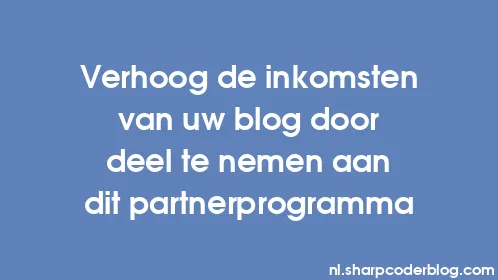 Verhoog de inkomsten van uw blog door deel te nemen aan dit partnerprogramma - Thumbnail