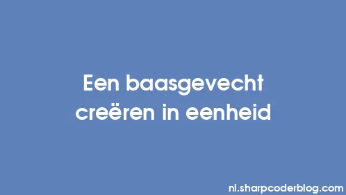 Een baasgevecht creëren in eenheid - Thumbnail