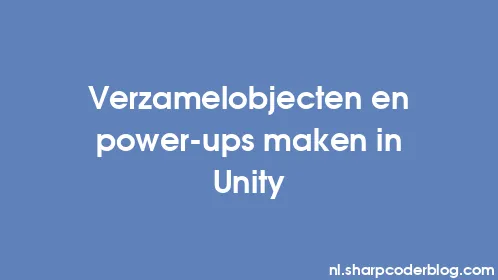 Verzamelobjecten en power-ups maken in Unity - Thumbnail