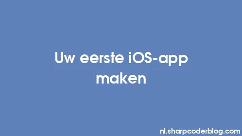 Uw eerste iOS-app maken - Thumbnail