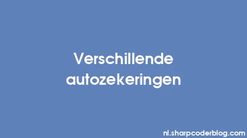 Verschillende autozekeringen - Thumbnail