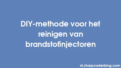 DIY-methode voor het reinigen van brandstofinjectoren - Thumbnail