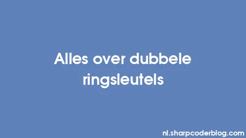 Alles over dubbele ringsleutels - Thumbnail