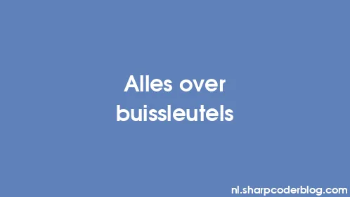 Alles over buissleutels - Thumbnail