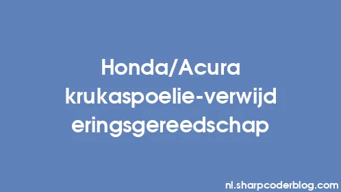 Honda/Acura krukaspoelie-verwijderingsgereedschap - Thumbnail