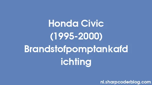 Honda Civic (1995-2000) Brandstofpomptankafdichting - Thumbnail