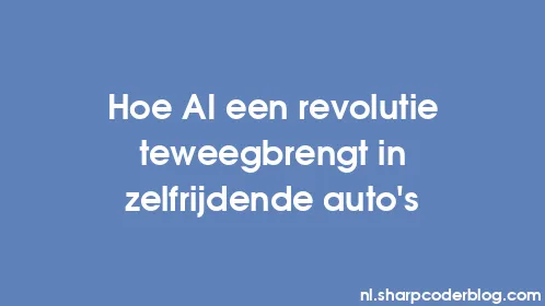 Hoe AI een revolutie teweegbrengt in zelfrijdende auto's - Thumbnail