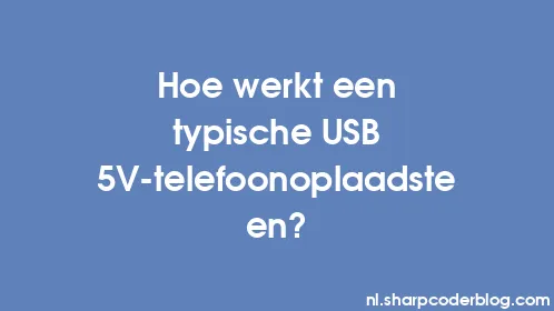 Hoe werkt een typische USB 5V-telefoonoplaadsteen? - Thumbnail