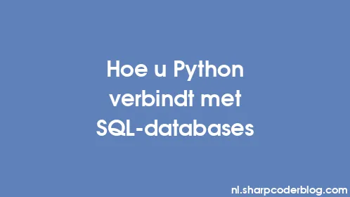 Hoe u Python verbindt met SQL-databases - Thumbnail