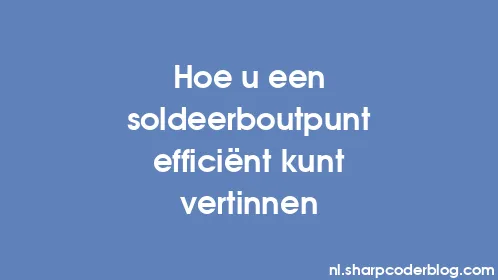 Hoe u een soldeerboutpunt efficiënt kunt vertinnen - Thumbnail