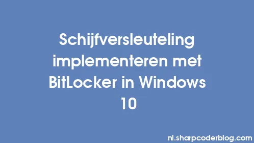 Schijfversleuteling implementeren met BitLocker in Windows 10 - Thumbnail