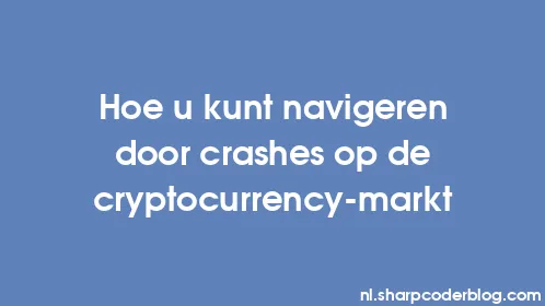 Hoe u kunt navigeren door crashes op de cryptocurrency-markt - Thumbnail