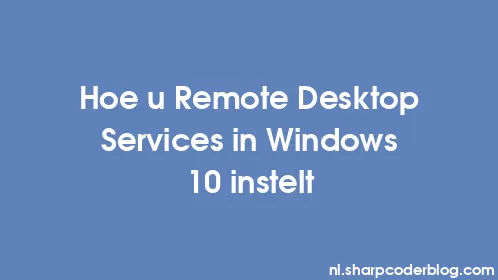 Hoe u Remote Desktop Services in Windows 10 instelt - Thumbnail