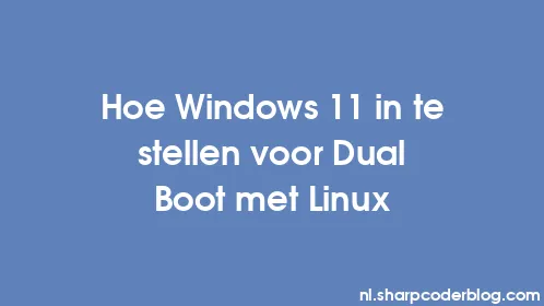 Hoe Windows 11 in te stellen voor Dual Boot met Linux - Thumbnail