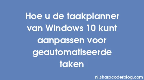 Hoe u de taakplanner van Windows 10 kunt aanpassen voor geautomatiseerde taken - Thumbnail
