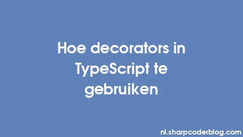 Hoe decorators in TypeScript te gebruiken - Thumbnail