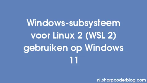 Windows-subsysteem voor Linux 2 (WSL 2) gebruiken op Windows 11 - Thumbnail