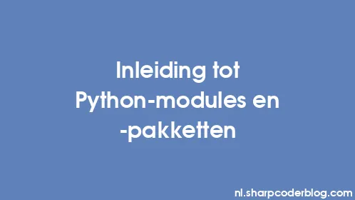 Inleiding tot Python-modules en -pakketten - Thumbnail