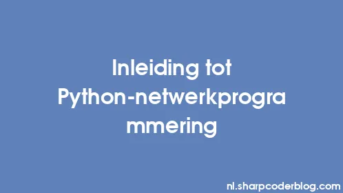 Inleiding tot Python-netwerkprogrammering - Thumbnail
