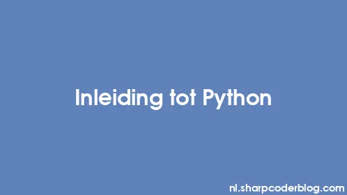 Inleiding tot Python - Thumbnail