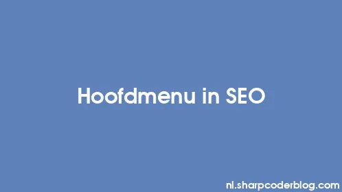 Hoofdmenu in SEO - Thumbnail