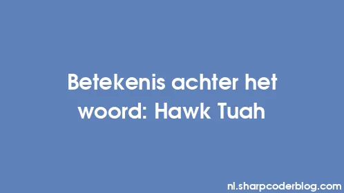 Betekenis achter het woord: Hawk Tuah - Thumbnail