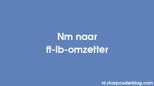 Nm naar ft-lb-omzetter - Thumbnail