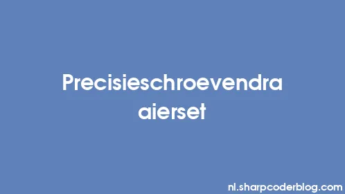 Precisieschroevendraaierset - Thumbnail