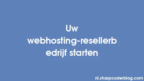 Uw webhosting-resellerbedrijf starten - Thumbnail