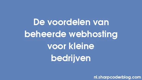 De voordelen van beheerde webhosting voor kleine bedrijven - Thumbnail
