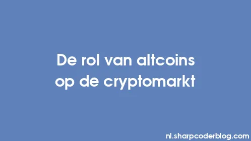 De rol van altcoins op de cryptomarkt - Thumbnail
