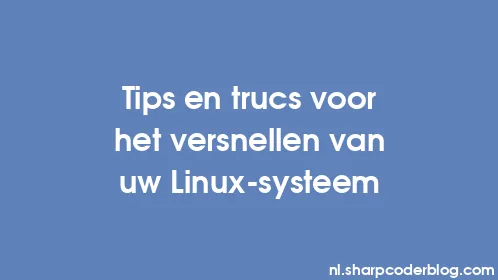 Tips en trucs voor het versnellen van uw Linux-systeem - Thumbnail