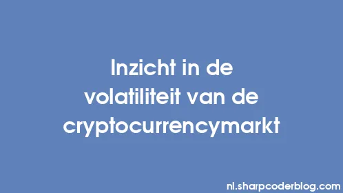 Inzicht in de volatiliteit van de cryptocurrencymarkt - Thumbnail
