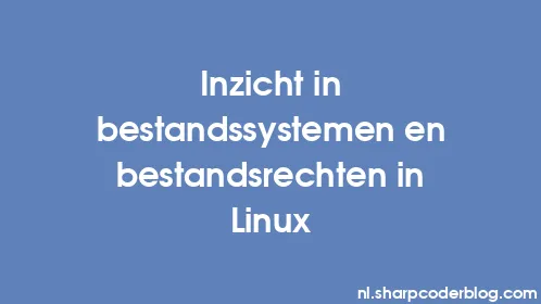 Inzicht in bestandssystemen en bestandsrechten in Linux - Thumbnail