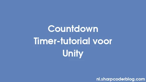 Countdown Timer-tutorial voor Unity - Thumbnail