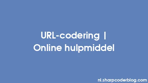 URL-codering | Online hulpmiddel - Thumbnail