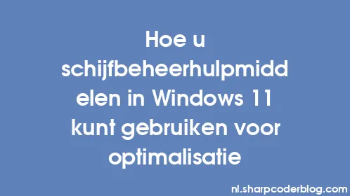Hoe u schijfbeheerhulpmiddelen in Windows 11 kunt gebruiken voor optimalisatie - Thumbnail