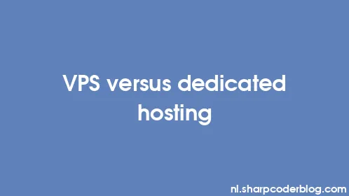 VPS versus dedicated hosting - Thumbnail