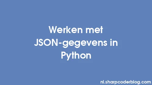 Werken met JSON-gegevens in Python - Thumbnail