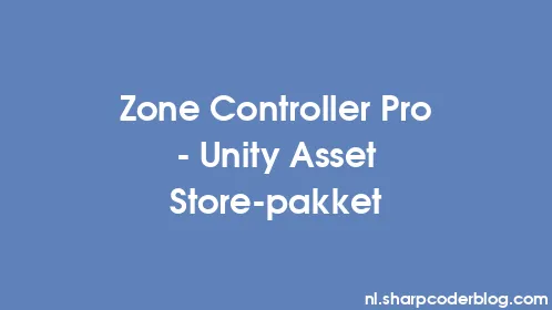 Zone Controller Pro - Unity Asset Store-pakket - Thumbnail