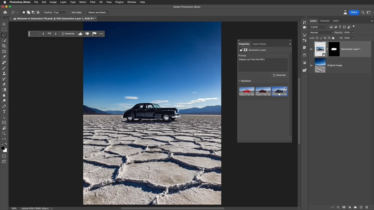 Photoshop v24.5 (bèta) 2023-interface
