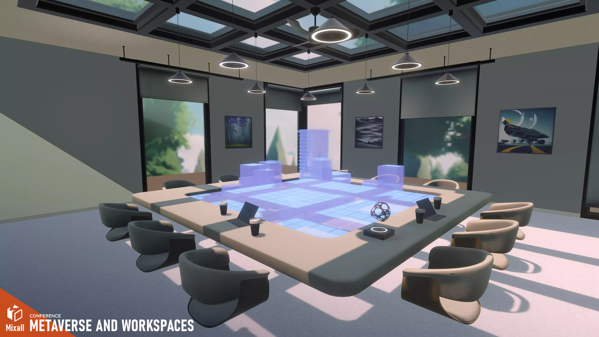 Metaverse en werkruimten - Conferentie - Unity Asset Store-pakket.