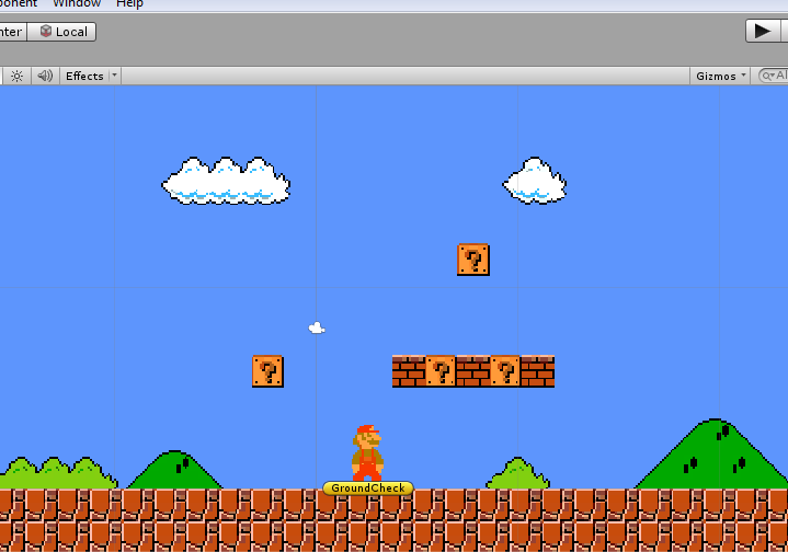Super Mario-spel maken in Unity.