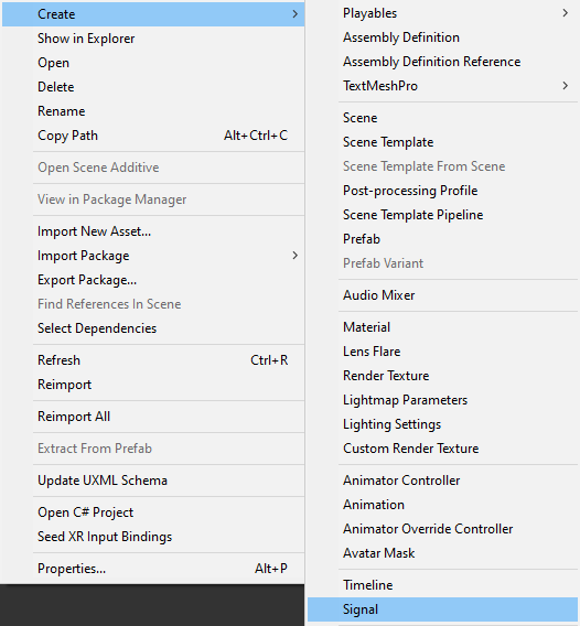 Eenheid Creëer een tijdlijnsignaal